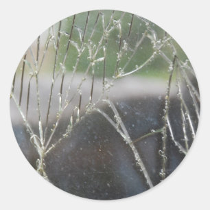 verbrijzeld ronde sticker