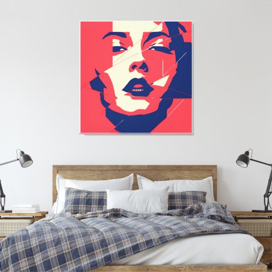 verbrijzelde blik canvas afdruk (Insitu (Slaapkamer))