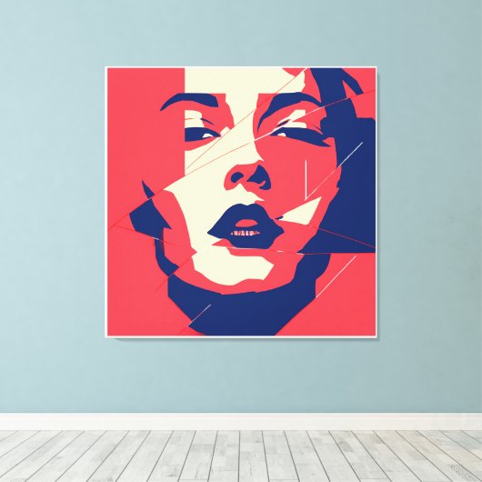 verbrijzelde blik canvas afdruk (Insitu (Houten vloer))