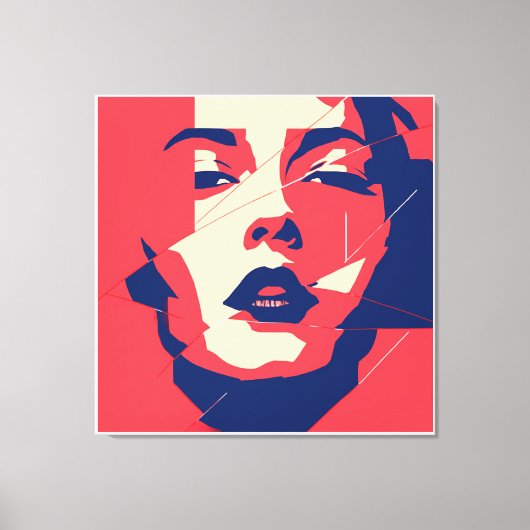 verbrijzelde blik canvas afdruk (Voorkant)