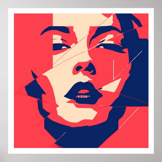 verbrijzelde blik poster (Voorkant)