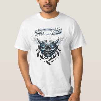 Verbrijzelde Halo Oni Masker – Donkere Engel Stree T-shirt