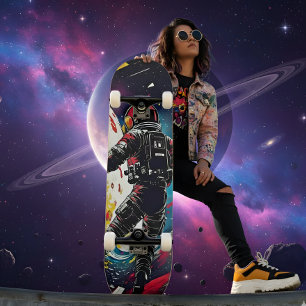 Verbrijzelde Realiteit - Kosmische Astronaut Skate Persoonlijk Skateboard