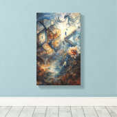 Verbrijzelde Realiteiten Canvas Afdruk (Insitu (Houten vloer))