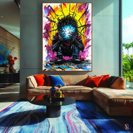 Verbrijzelde reflecties – surrealistische expressi poster