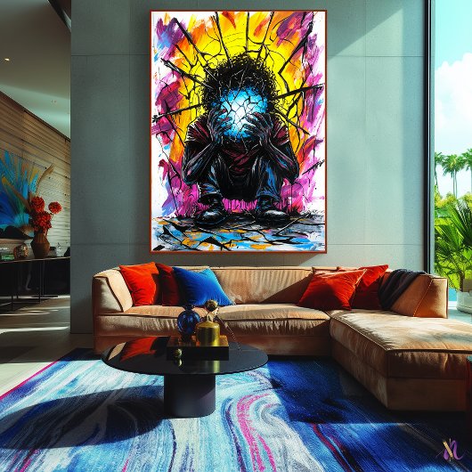 Verbrijzelde reflecties – surrealistische expressi poster