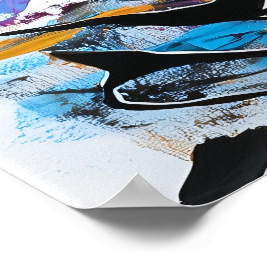 Verbrijzelde reflecties – surrealistische expressi poster (Hoek)