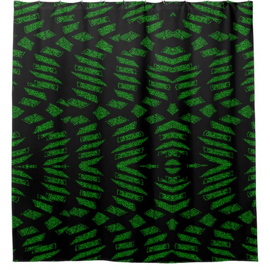 verbrijzelde smaragden douchegordijn (Voorkant)