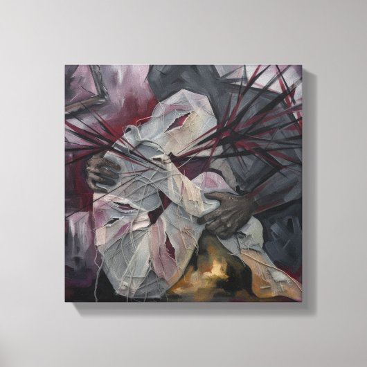 Verbrijzelde Stilte Canvas Afdruk (Voorkant)