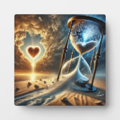 Verbrijzelde zandloper: een symbool van blijvend g fotoplaat (Voorkant)