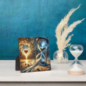 Verbrijzelde zandloper: een symbool van blijvend g fotoplaat (Insitu)