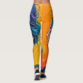 verbrijzelde zelfreflectie-kunst leggings (Achterkant)