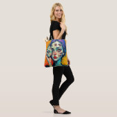 verbrijzelde zelfreflectie-kunst tote bag (Op model)
