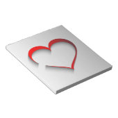 Verbroken hart notitieblok (Schuin)