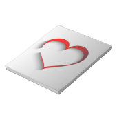 Verbroken hart notitieblok (Linkerzijde)