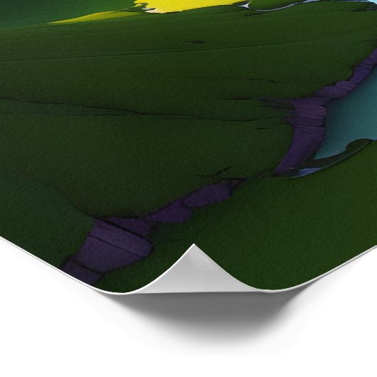 Verbroken Paarse Horizons V2 Poster (Hoek)