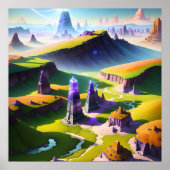 Verbroken Paarse Horizons V2 Poster (Voorkant)