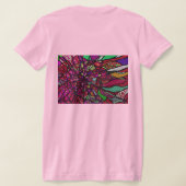 Verbrokkelde Bloem T-shirt (Laag Achter)