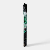 Verbrokkelde Smaragd Geode Hart iPhone 15 Case (Linkerkant)