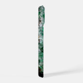 Verbrokkelde Smaragd Geode Hart iPhone 15 Case (Rechterkant)