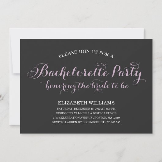 VERBRUG OM TE WORDEN | INVITATIE BACHELORETTE PART KAART (Voorkant)