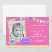 Verbruik van de Tea Party met foto Kaart (Voorkant / Achterkant)