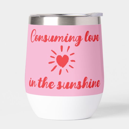 Verbruiken van liefde in de zonneschijn waterfles (Links)