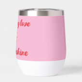 Verbruiken van liefde in de zonneschijn waterfles (Achterkant)