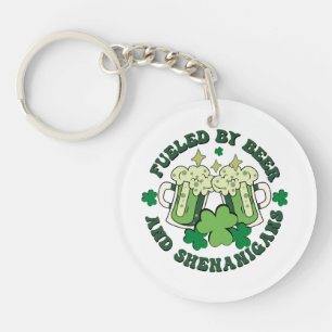 Verbruiksbrandstof voor bier en shenanigans sleutelhanger