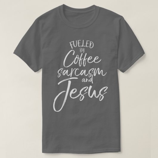Verbruiksveld door Coffee Sarcasm en JesusBold Chr T-shirt (Design voorkant)