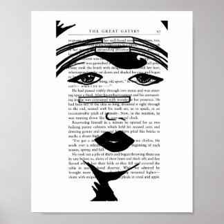 Verbruikt met Wonder (The Great Gatsby) Poster