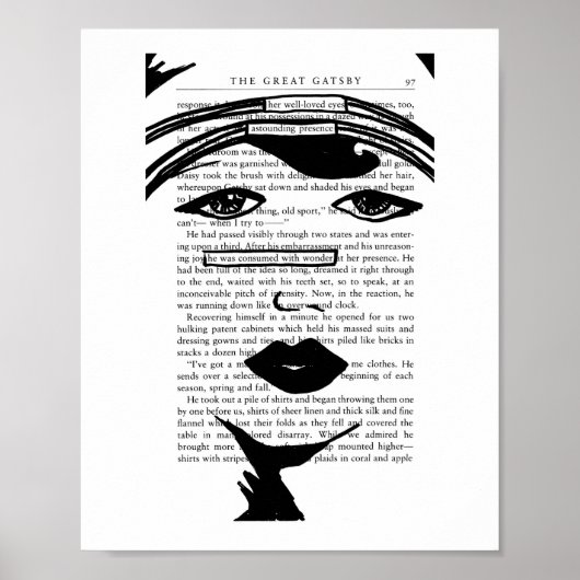 Verbruikt met Wonder (The Great Gatsby) Poster (Voorkant)