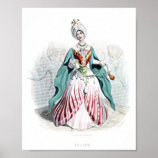 Verbruikte bloemen - Tulip Poster (Voorkant)