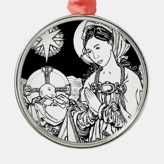 Verbum Caro Factum Est Metalen Ornament (Voorkant)