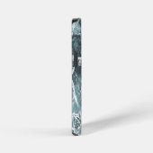 Verbundelde Rozen/donker Blauwgroen iPhone Hoesje (Rechterkant)