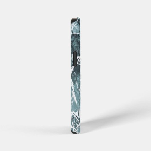 Verbundelde Rozen/donker Blauwgroen iPhone Hoesje (Rechterkant)