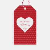 Verbundene Herzen mit Valentinsgruß - Cadeaulabel (Voorkant)