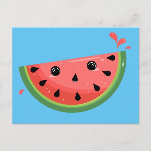 Verchokt Kawaii Watermelon Briefkaart (Voorkant)