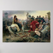 Vercingetorix gooit zijn armen neer poster (Voorkant)