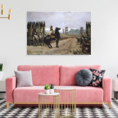 Vercingetorix voor Caesar, 52 v.v., 1886 Canvas Afdruk (Insitu (Woonkamer))