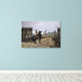 Vercingetorix voor Caesar, 52 v.v., 1886 Canvas Afdruk (Insitu (Houten vloer))