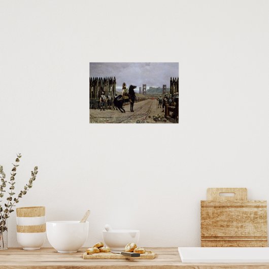 Vercingetorix voor Caesar, 52 v.v., 1886 Poster (Keuken)