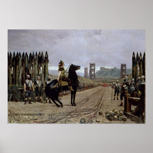 Vercingetorix voor Caesar, 52 v.v., 1886 Poster (Voorkant)