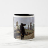 Vercingetorix voor Caesar, 52 v.v., 1886 Tweekleurige Koffiemok (Center)