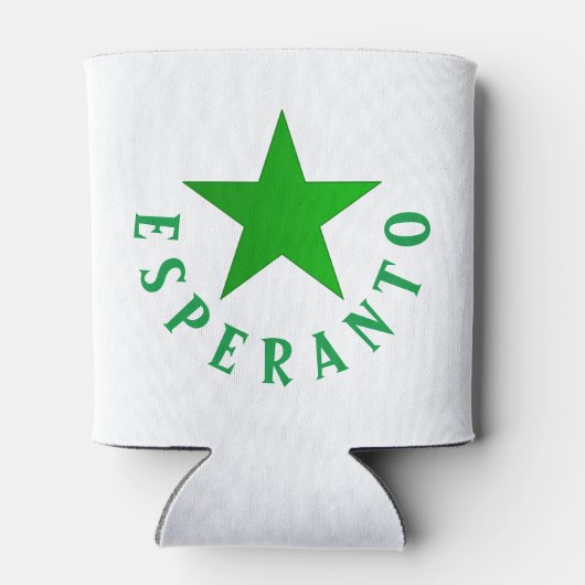 Verda Stelo (Esperanto Star) Blikjeskoeler (Achterkant)