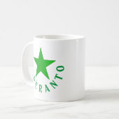 Verda Stelo (Esperanto Star) Koffiemok (Voorkant links)