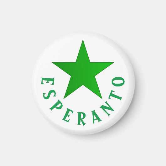 Verda Stelo (Esperanto Star) Magneet (Voorkant)