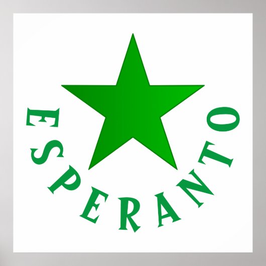 Verda Stelo (Esperanto Star) Poster (Voorkant)
