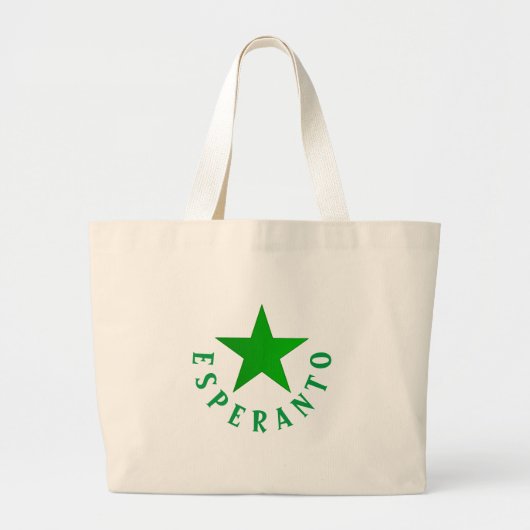 Verda Stelo Grote Tote Bag (Voorkant)