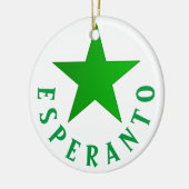 Verda Stelo Keramisch Ornament (Links)